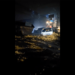 Video: Raging floodwaters sweep away lorry in the Philippines