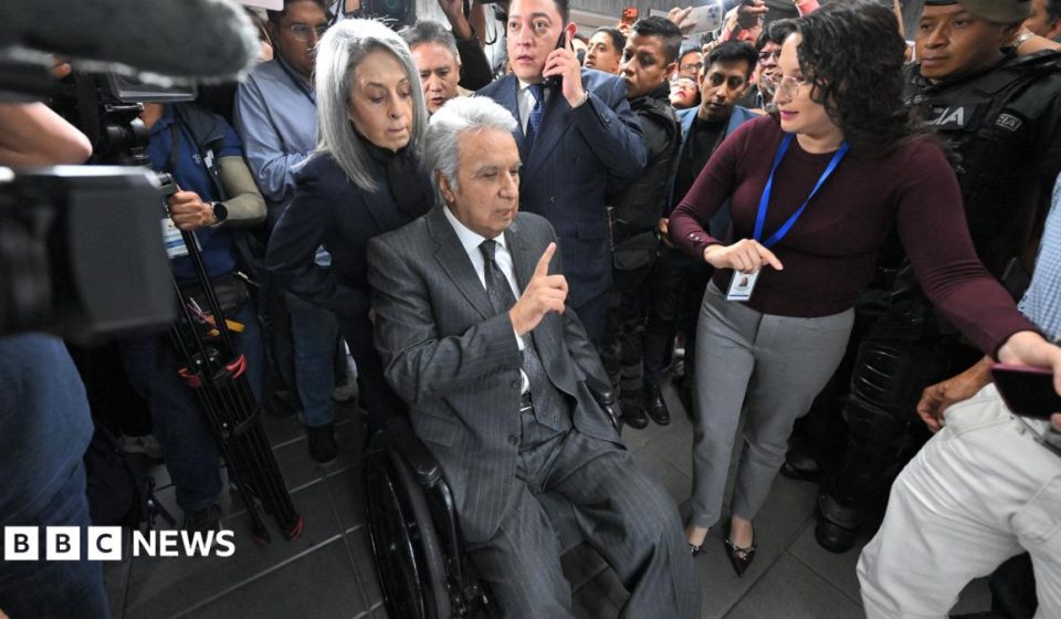Former Ecuadorian president imprisoned for corruption