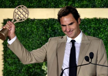 Tearful Roger Federer inducted into Tennis Hall of Fame