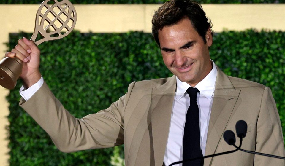 Tearful Roger Federer inducted into Tennis Hall of Fame