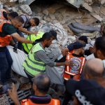 Gaza residential building collapses, six families reportedly trapped