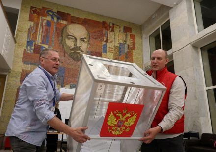 Polls close in Russian wartime election with ruling party set to dominate