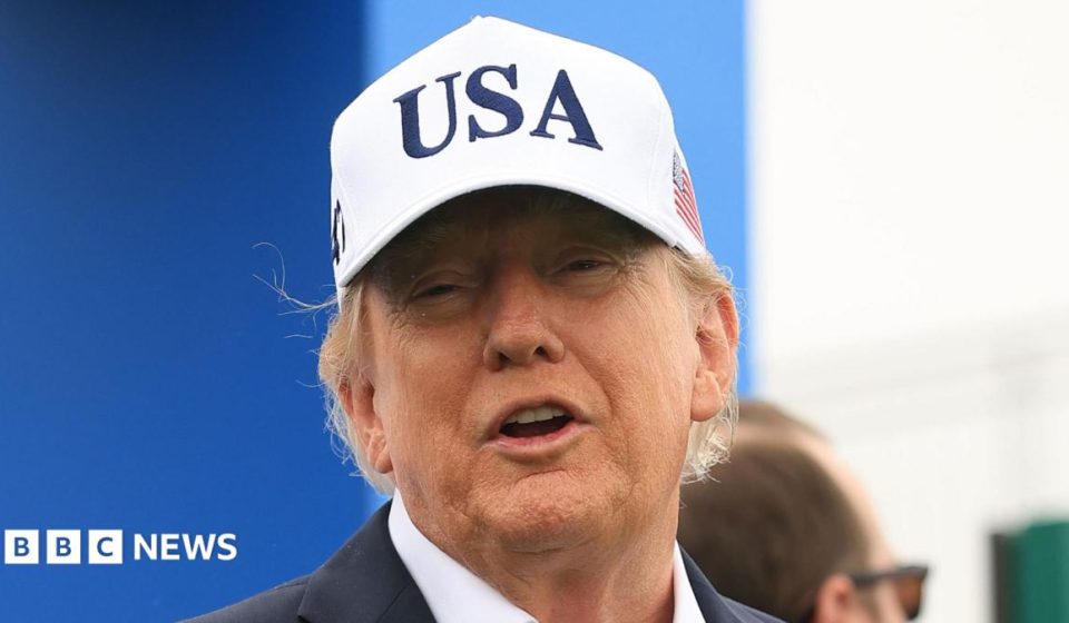 Trump doubles down on united Ireland comments on day two of visit
