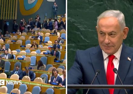 Watch: UN delegates walk out of Netanyahu speech
