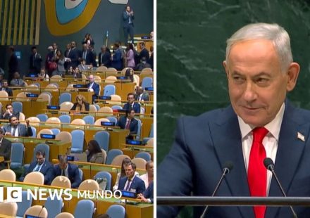 En video: decenas de delegados abandonan la Asamblea General de la ONU durante la intervención de Netanyahu
