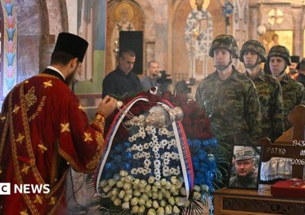 Thousands turn out in Serbia for funeral of  'Butcher of Bosnia' Ratko Mladić