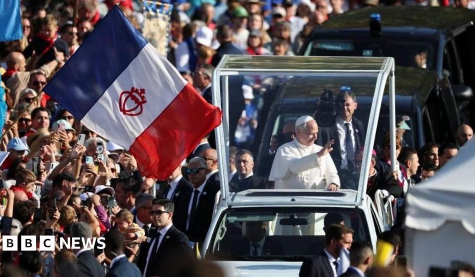 Pope says 'scourge' of abuse must be rooted out as he visits Lourdes
