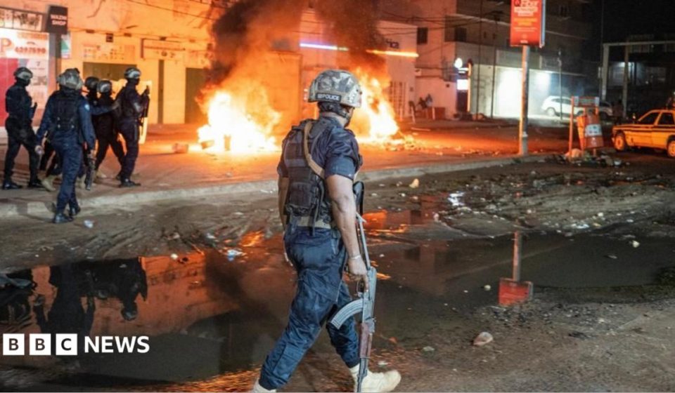 'You're not alone in the darkness': Gambia president urges calm after violent blackout protests
