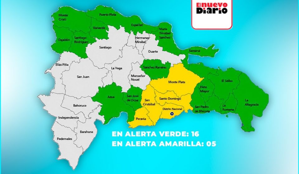 COE aumenta a 21 las provincias en alerta por onda tropical