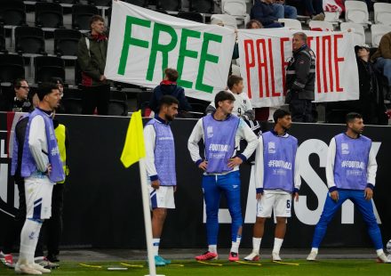 Israel’s Abu Farchi sent off for gun celebration in Nations League match