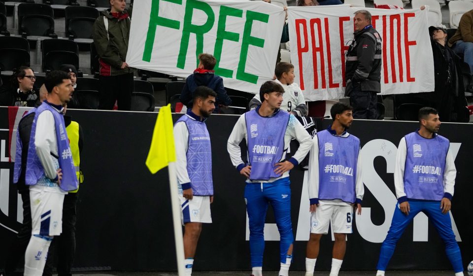Israel’s Abu Farchi sent off for gun celebration in Nations League match