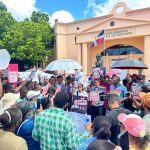 Exigen frente al Palacio Nacional intensificar búsqueda de Andrés Santana