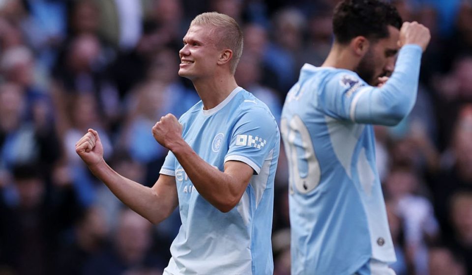 Haaland heads Man City to the top of Premier League with win over Coventry