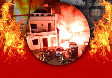 Incendio destruye vivienda y comercio en la Ciudad Colonial; varios vehículos resultan afectados