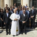Junta de directores de la Pucmm visita al papa León XIV en Roma