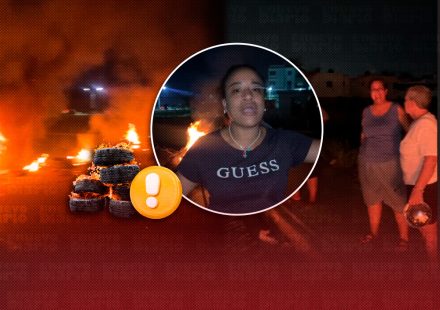 (VIDEOS) Moradores de Villa San Isidro protestan por apagones, falta de agua y acumulación de basura