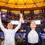 Carolina Mejía presenta a Ricardo de los Santos como jefe de su campaña presidencial