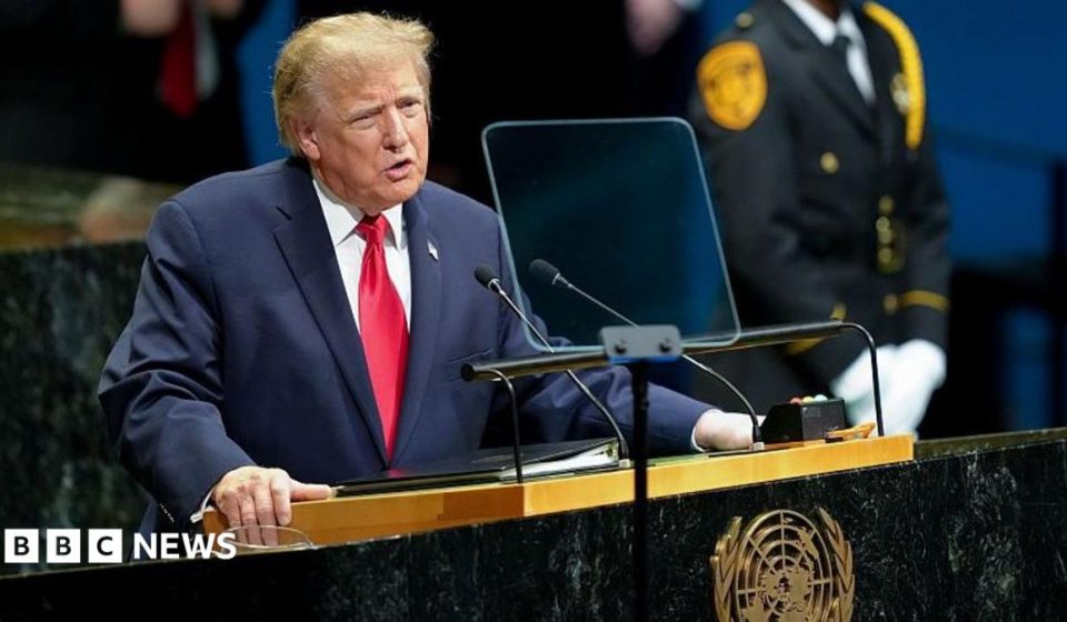 Trump threatens to 'annihilate' Iran in UN speech as officials from both countries meet on sidelines