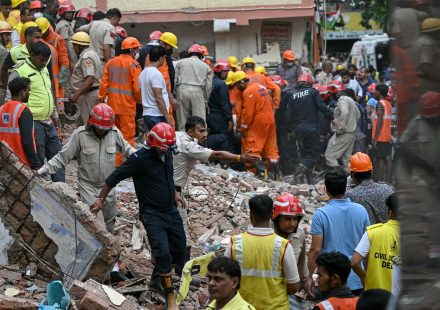 India teams search for survivors after Delhi building collapse kills six