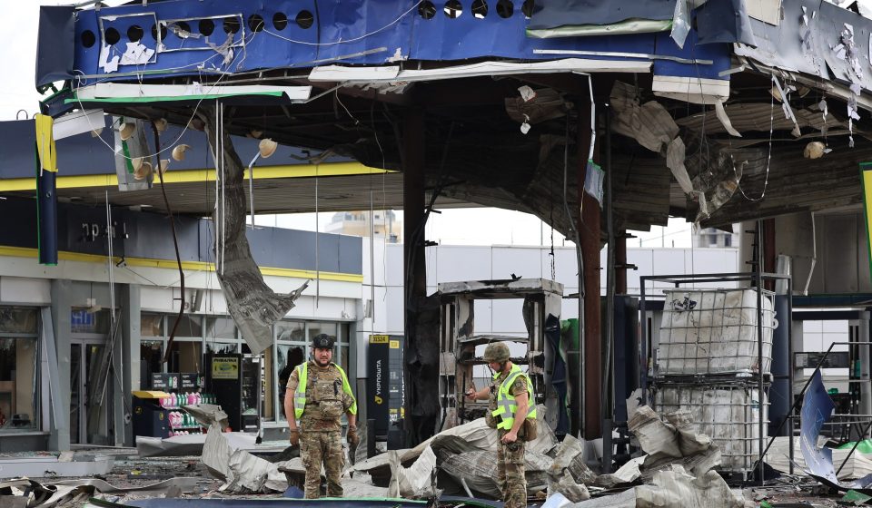Russian strikes kill two in Kyiv as Moscow targets capital’s fuel stations