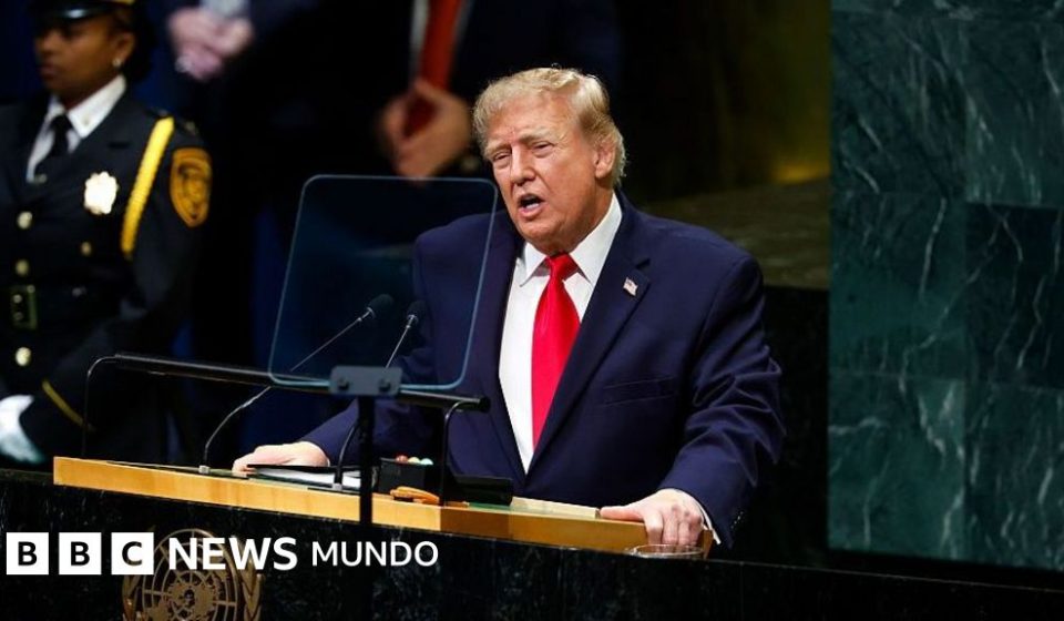 3 afirmaciones que Trump realizó ante la Asamblea General de la ONU, verificadas por la BBC