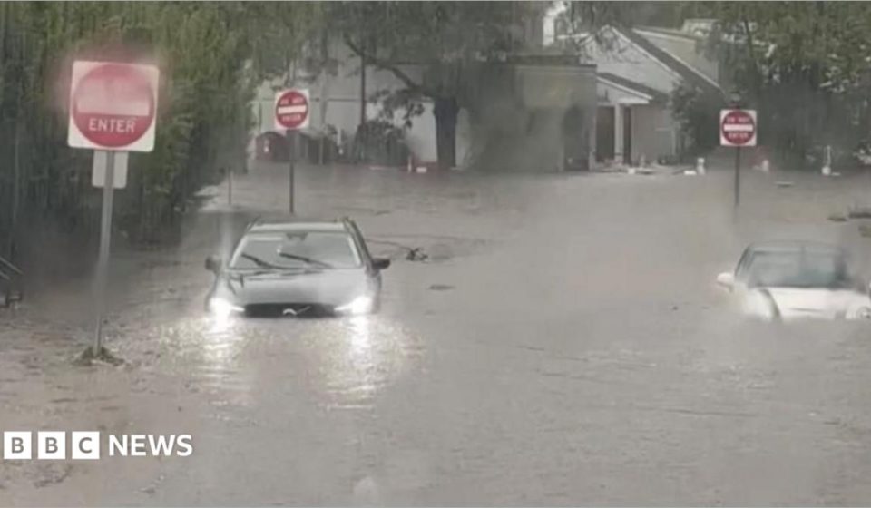 Flash flooding interrupts half-marathon, submerges cars