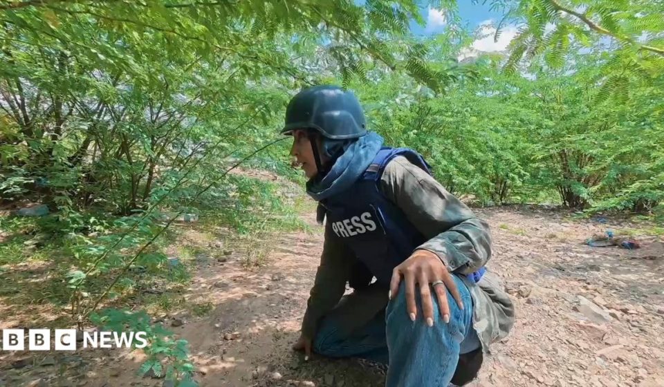 Watch: BBC reports from the front-line of an escalating war in Yemen