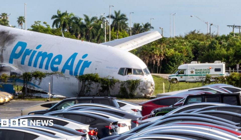Five dead after Amazon cargo plane crashes at Miami airport