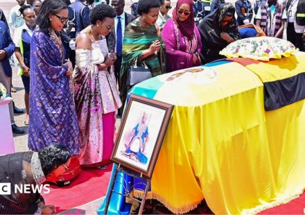 Body of world's youngest traditional king returns home to Uganda amid succession row