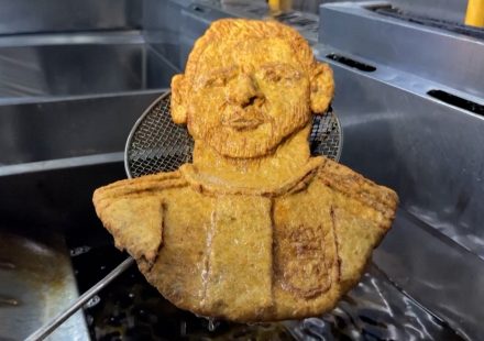 Argentina serves up a Messi-shaped schnitzel as fans say goodbye