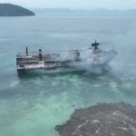 Drone video shows aftermath of deadly ferry fire off the Philippines