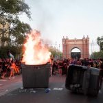 Police in Barcelona clash with Catalan national day activists