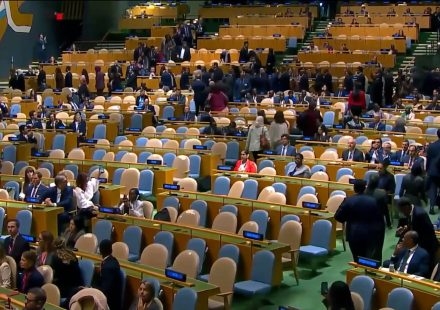 Which countries walked out of Netanyahu’s UNGA speech?