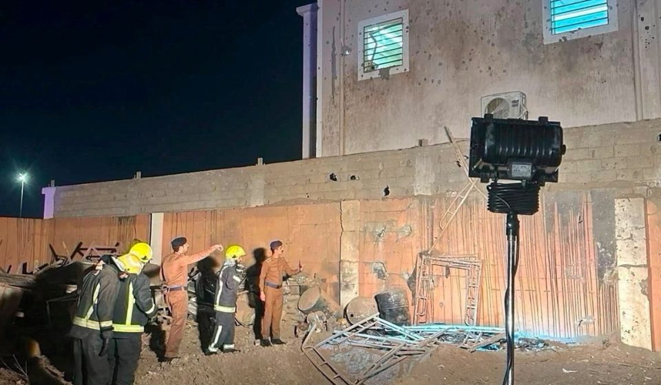 Houthi projectile wounds two, damages mosque in Jazan region, Saudi says