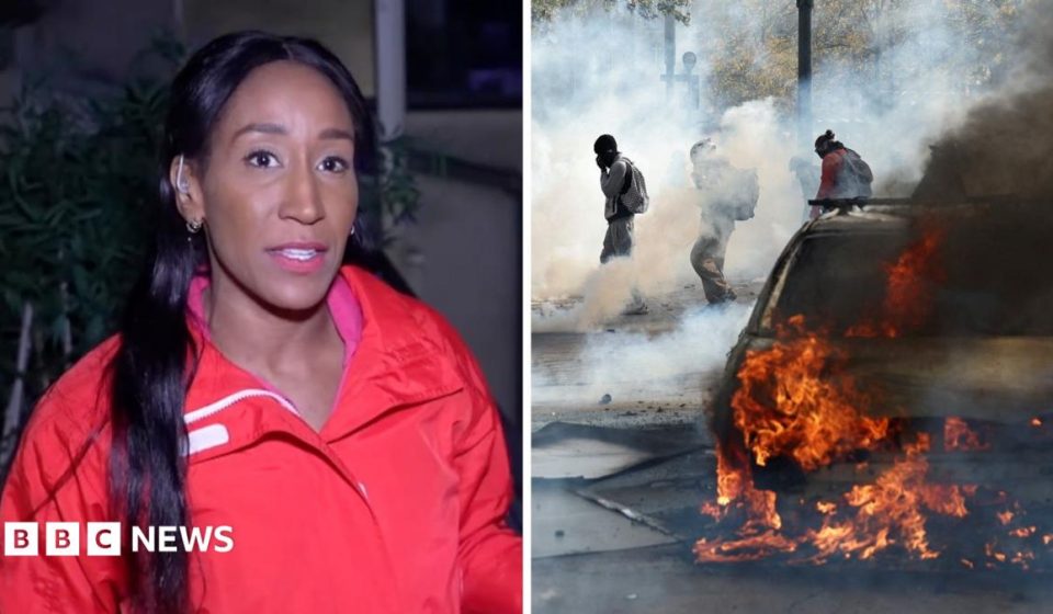How day of protests unfolded as disorder breaks out across France