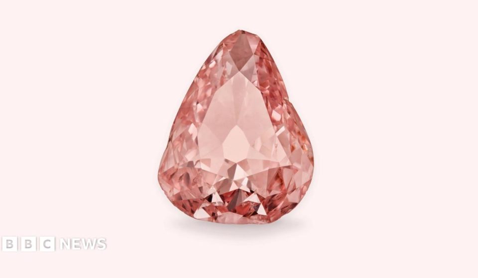 Rare pink diamond goes on display in France 100 years after amateur heist