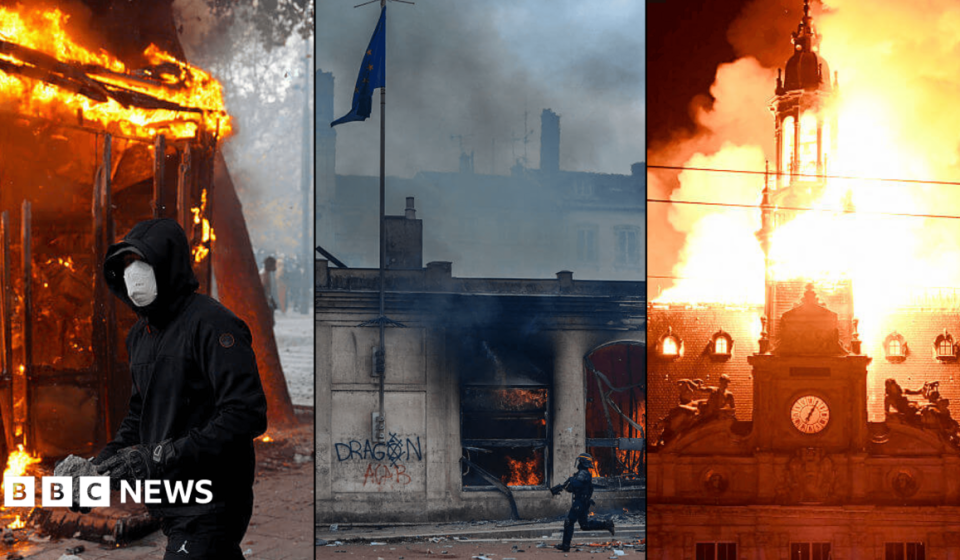 In pictures: French landmarks damaged and destroyed by violent protesters