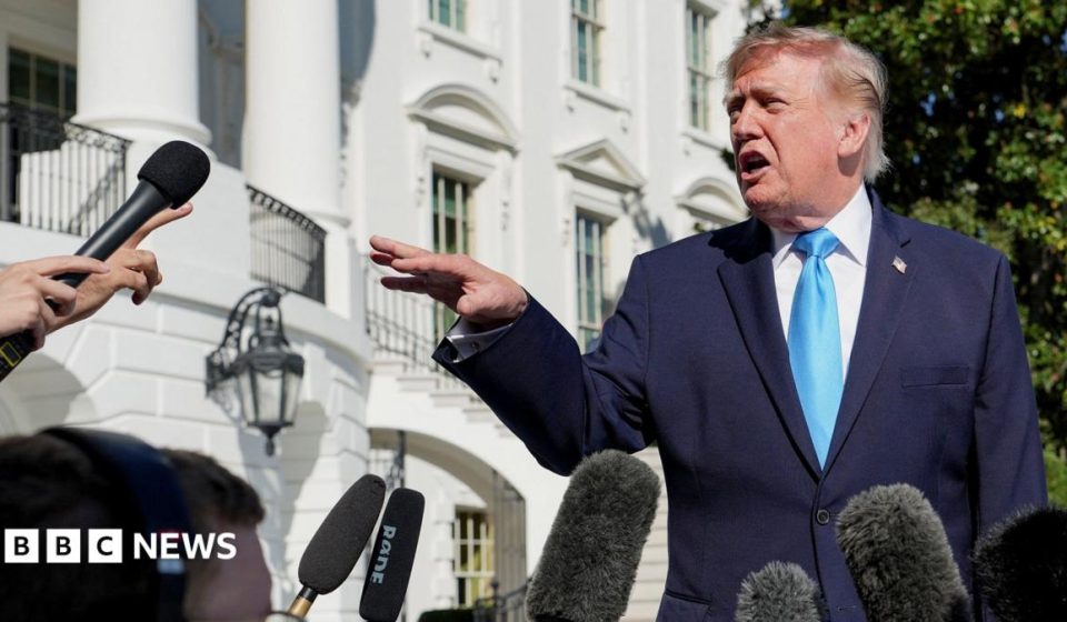 Trump says 'threat' led US to pull bombers from RAF Fairford