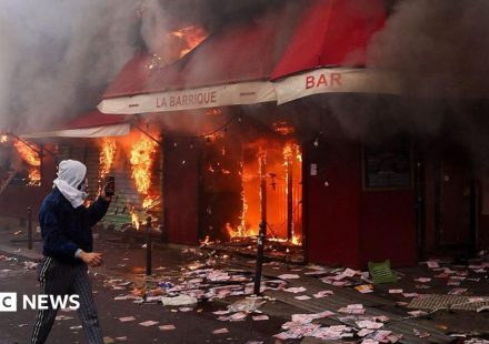Violent clashes, looting and buildings ablaze in France as over 1,000 arrested after protests