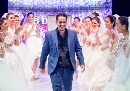Luis Domínguez Novias viste a Tania Medina en su boda en Italia