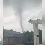 Rare tornado whips through small Australian town