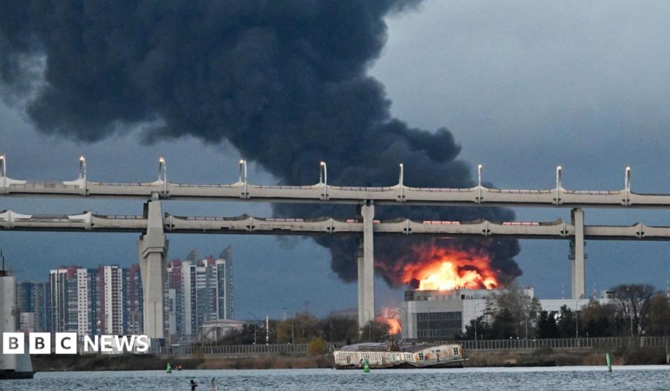 Oil facilities hit in deadly overnight attack on St Petersburg