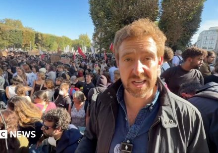 Watch: At the scene of student protests in Lille