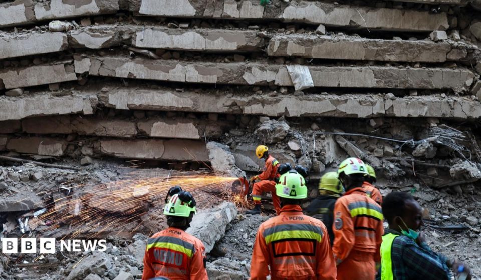 Seven missing after multi-storey building collapses in Kenya's capital
