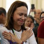 Venezuelan opposition leader María Machado returns after months in exile