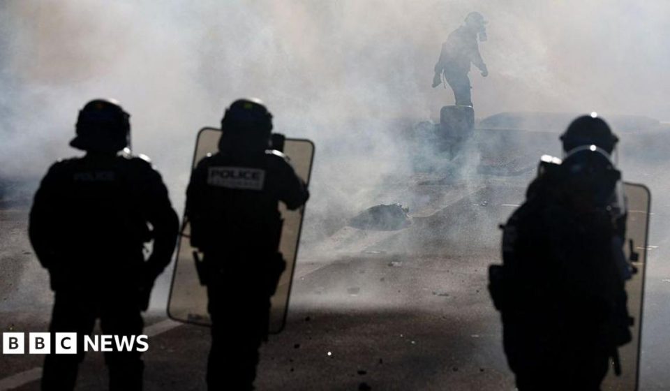 Teenager's hand blown off during confrontation between France school protesters and police
