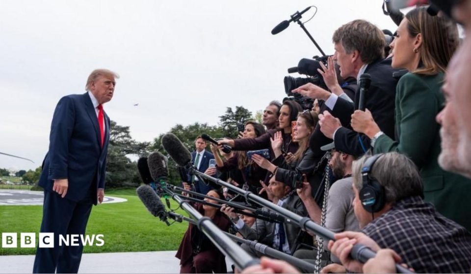US justice department investigates TV networks over Trump pool coverage