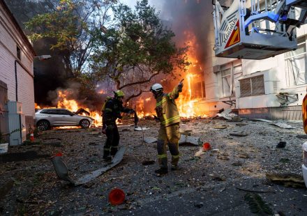 Russian drone hits school in Ukraine’s Kyiv as Moscow presses air assault