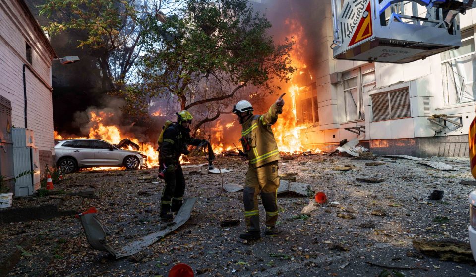 Russian drone hits school in Ukraine’s Kyiv as Moscow presses air assault