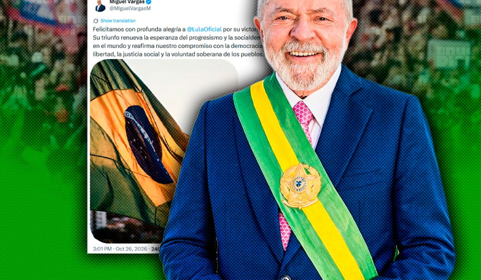 Miguel Vargas felicita a Lula por su victoria electoral en Brasil